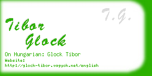 tibor glock business card